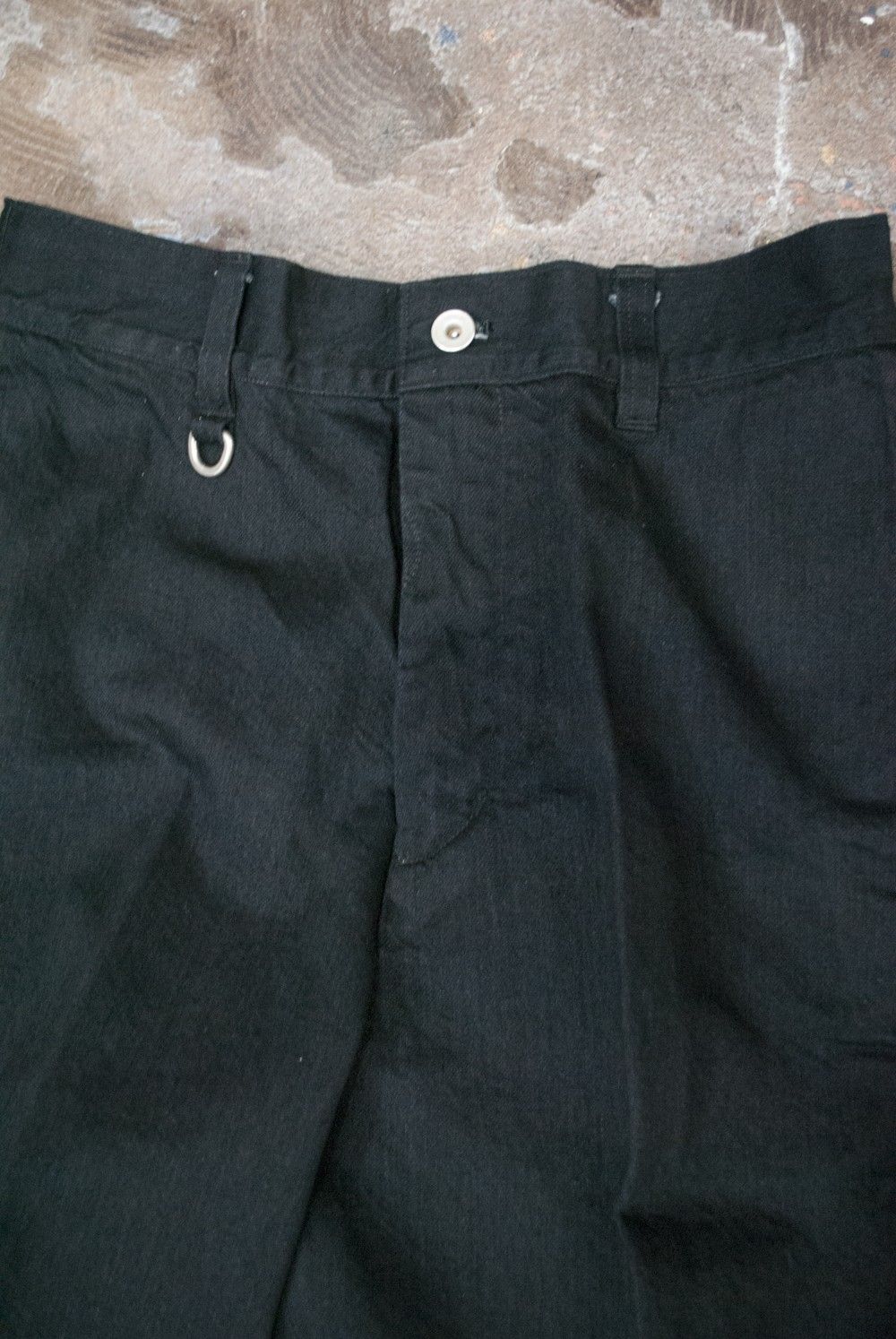 【ラスト1点】【定番人気】WIDE DENIM PANTS(BLACK)【ユニセックス】