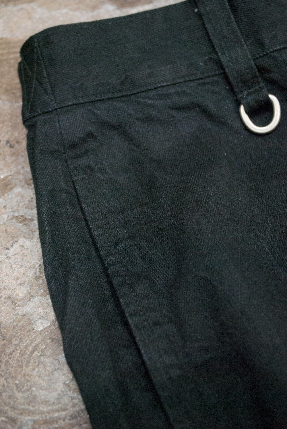 【ラスト1点】【定番人気】WIDE DENIM PANTS(BLACK)【ユニセックス】
