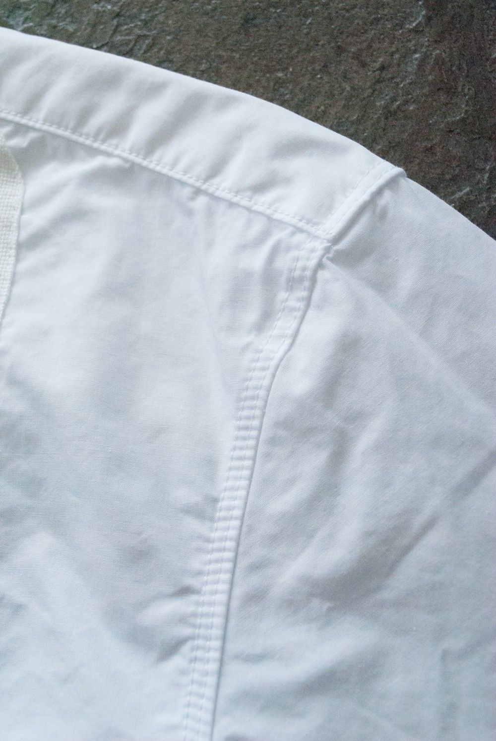 【定番人気】Typewriter Cotton Bosom W/Bow Tie Shirt(WHITE)