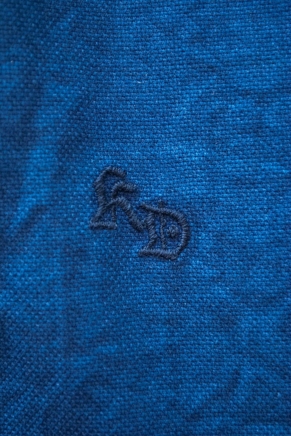Indigo Cotton Basic Shirt【ユニセックス】