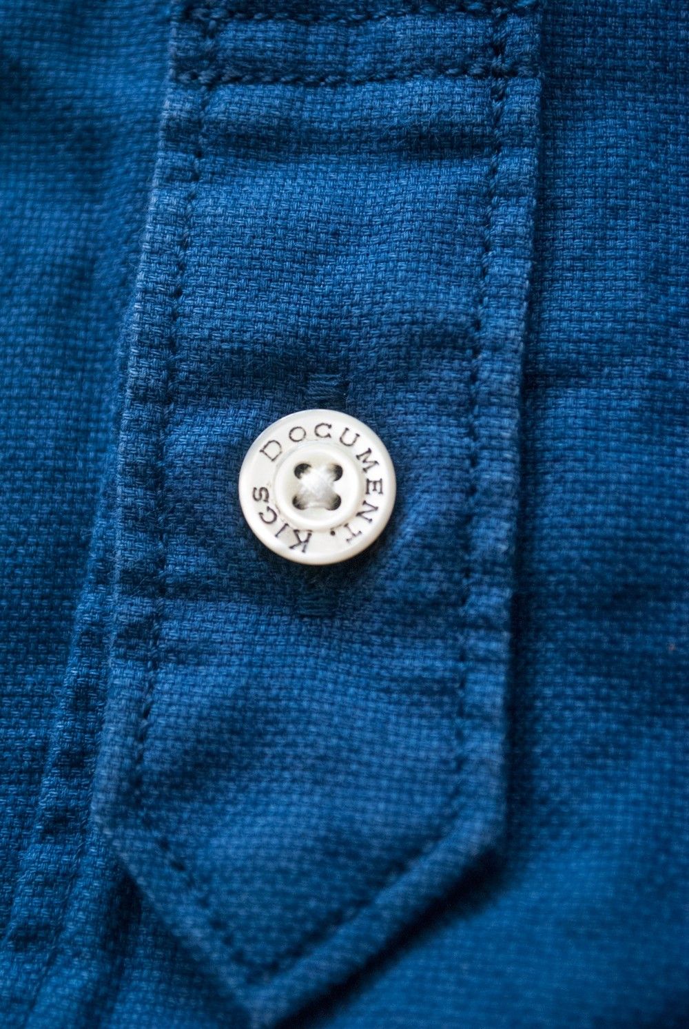 Indigo Cotton Basic Shirt【ユニセックス】