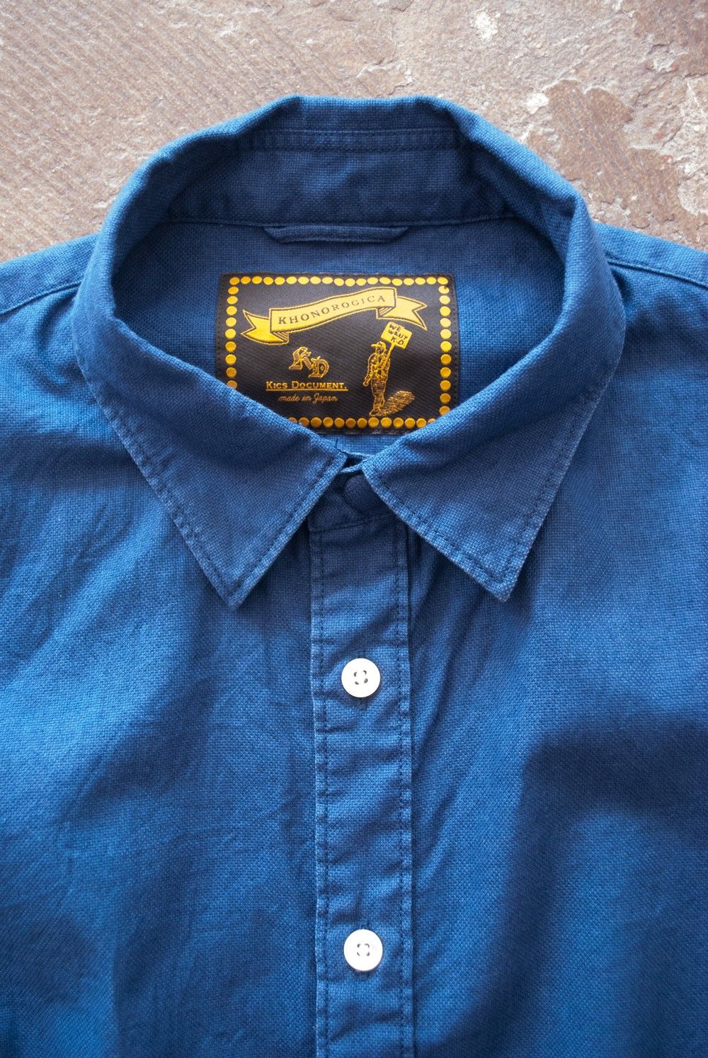 Indigo Cotton Basic Shirt【ユニセックス】