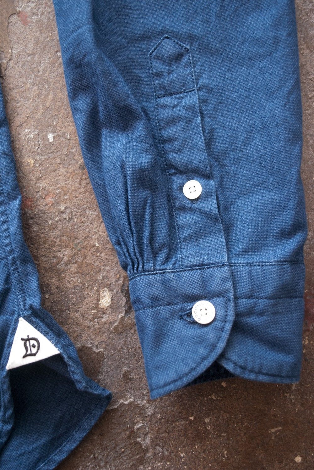 Indigo Cotton Basic Shirt【ユニセックス】