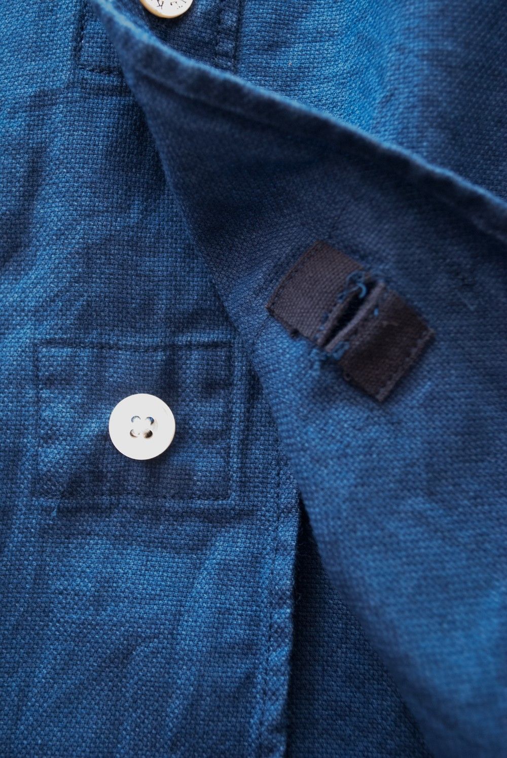 Indigo Cotton Basic Shirt【ユニセックス】