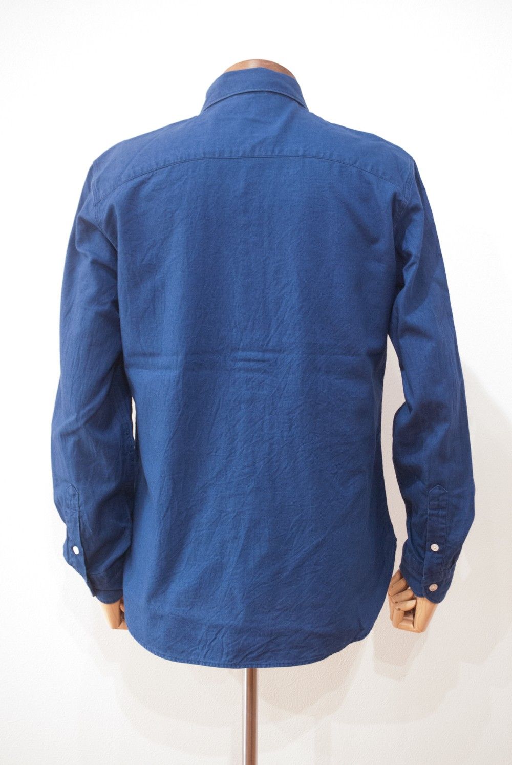 Indigo Cotton Basic Shirt【ユニセックス】