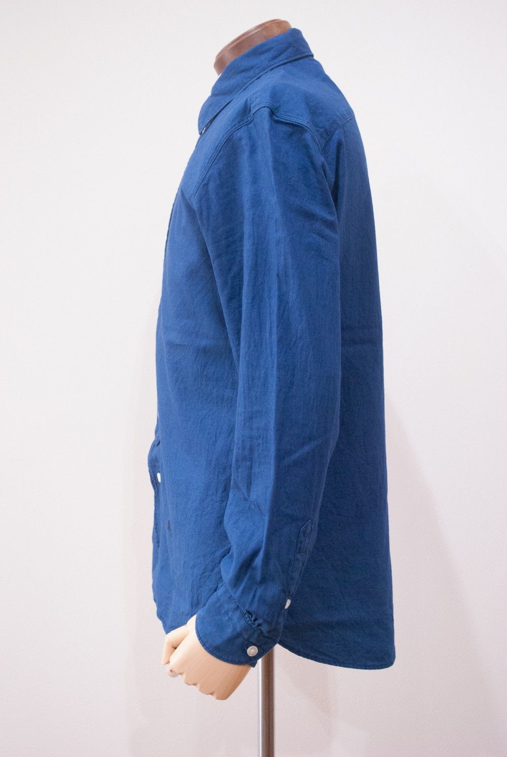 Indigo Cotton Basic Shirt【ユニセックス】