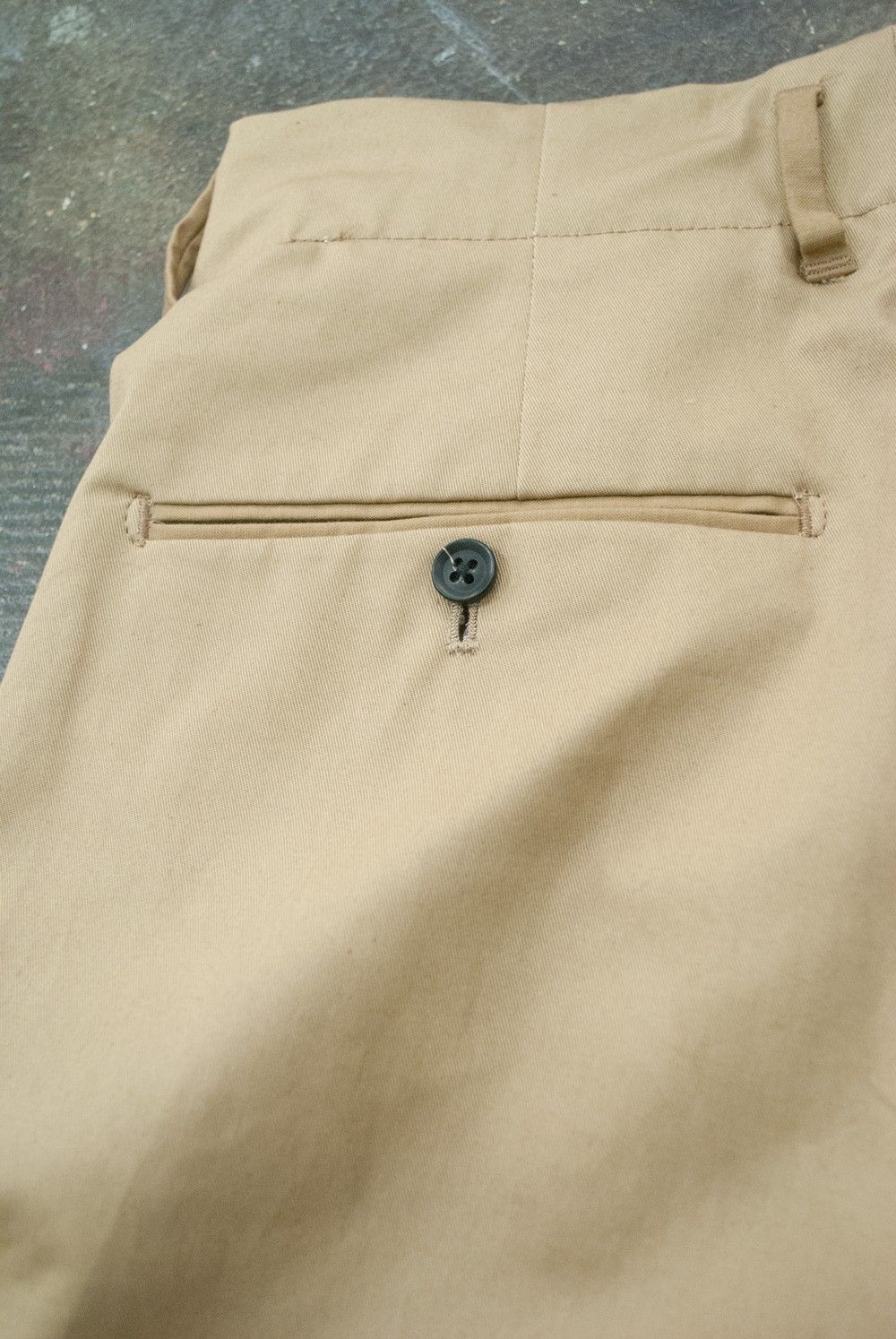 【ラスト1点】Bi Color Double Tuck Pants(BEIGE)【ユニセックス】