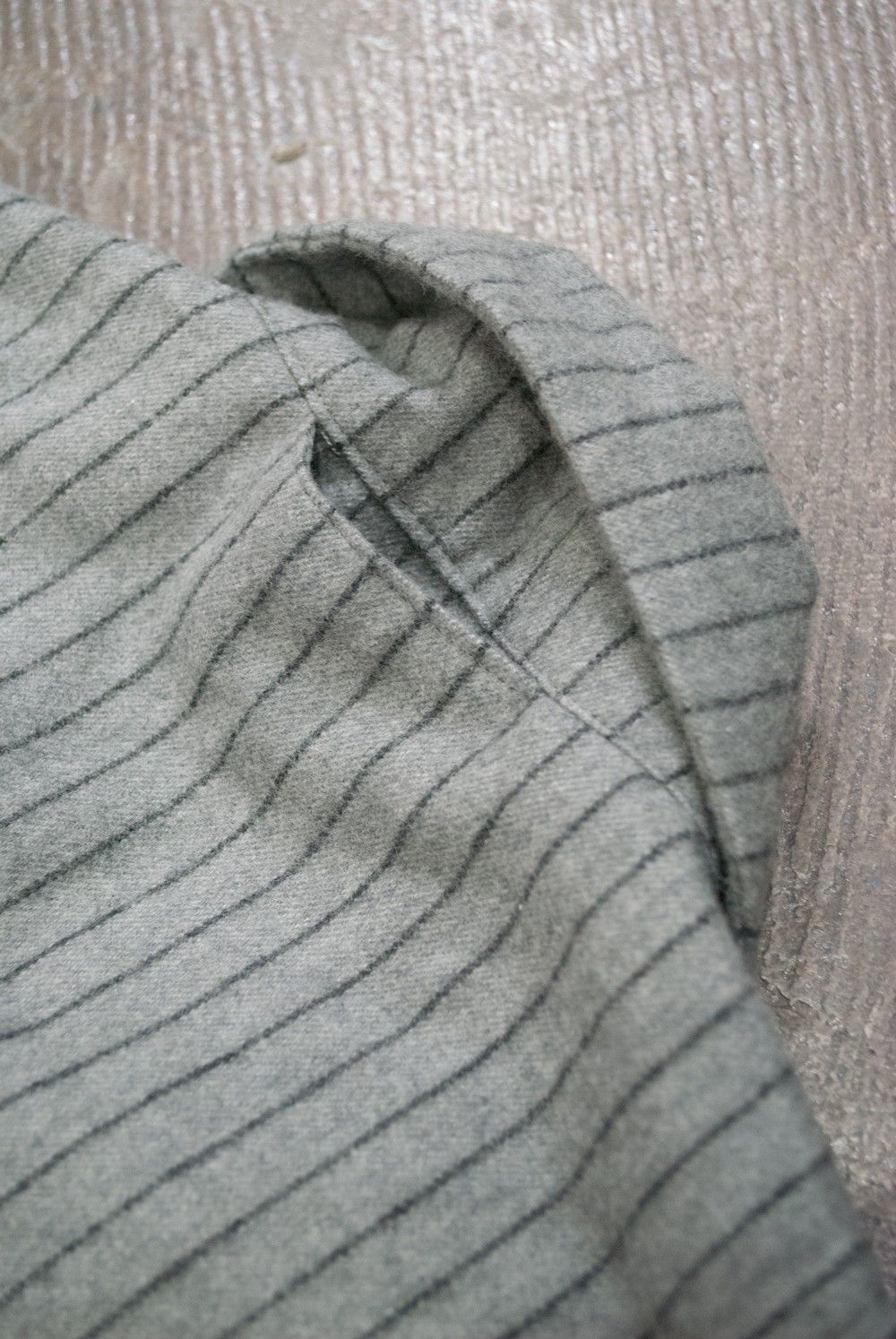 【ラスト1点】"day long"pajama(GRAY Shaggy Stripe)【セットアップ】【ユニセックス】