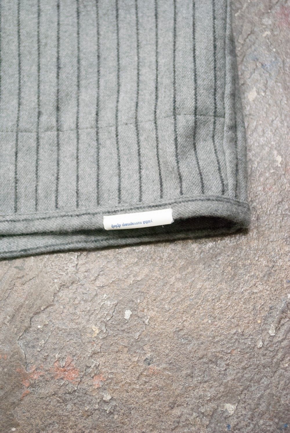 【ラスト1点】"day long"pajama(GRAY Shaggy Stripe)【セットアップ】【ユニセックス】
