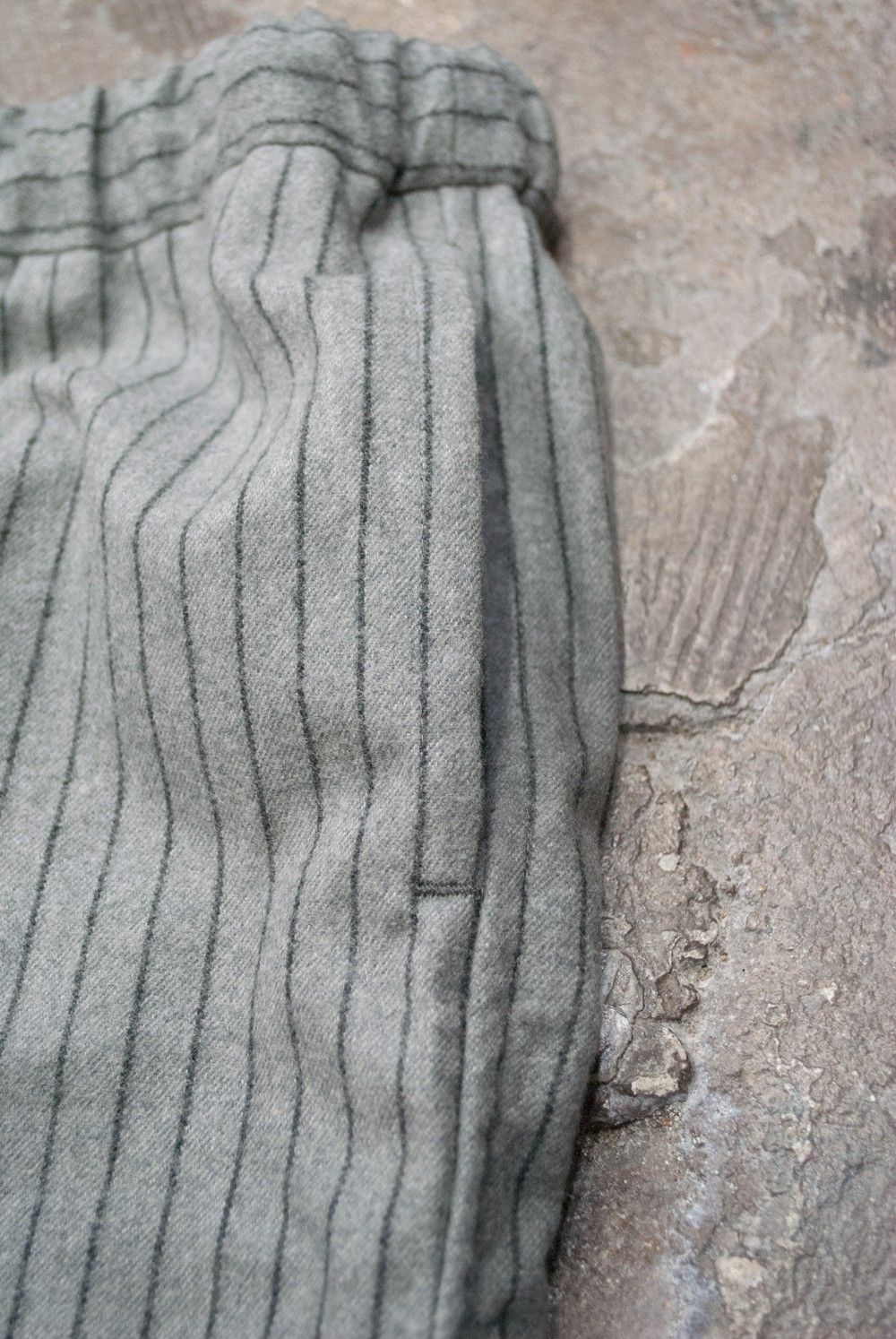 【ラスト1点】"day long"pajama(GRAY Shaggy Stripe)【セットアップ】【ユニセックス】