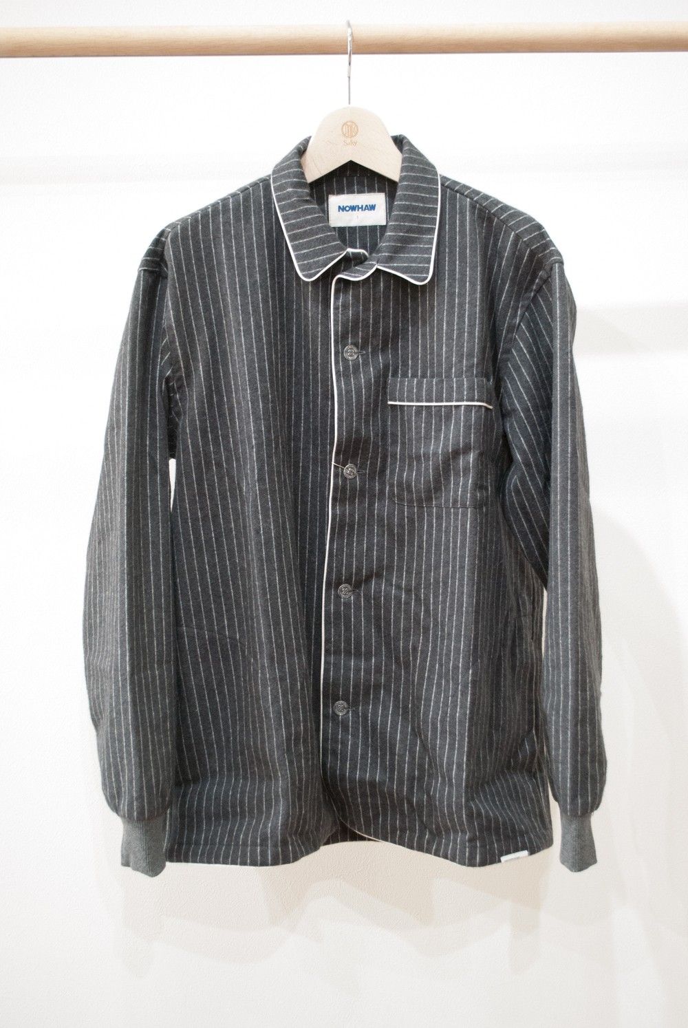 "rib me"pajama(CHARCOAL Shaggy Stripe)【セットアップ】【ユニセックス】