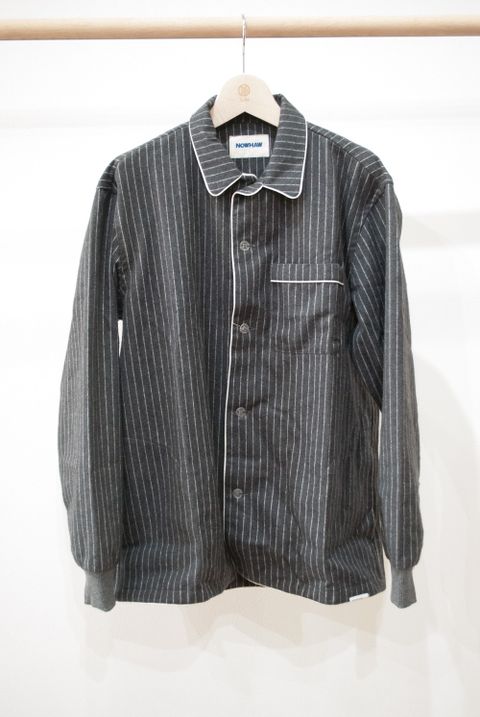 "rib me"pajama(CHARCOAL Shaggy Stripe)【セットアップ】【ユニセックス】