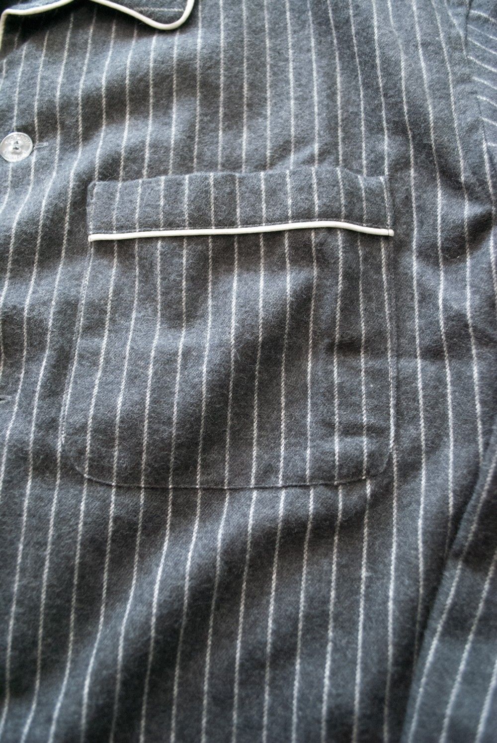 "rib me"pajama(CHARCOAL Shaggy Stripe)【セットアップ】【ユニセックス】