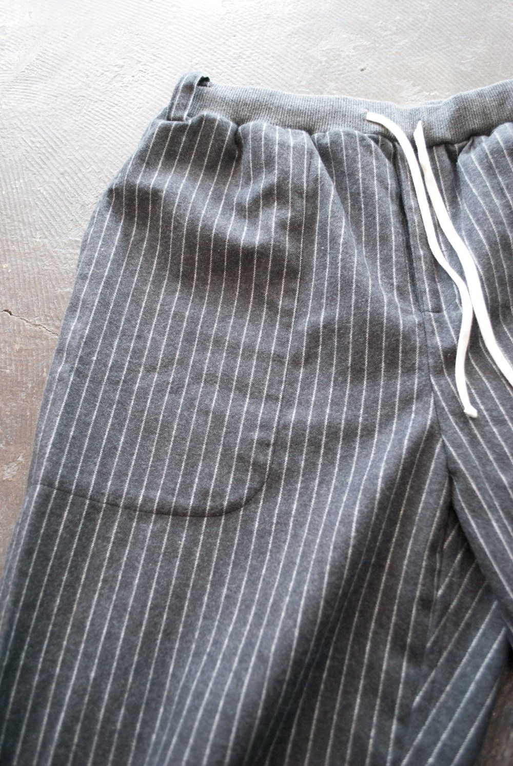 "rib me"pajama(CHARCOAL Shaggy Stripe)【セットアップ】【ユニセックス】