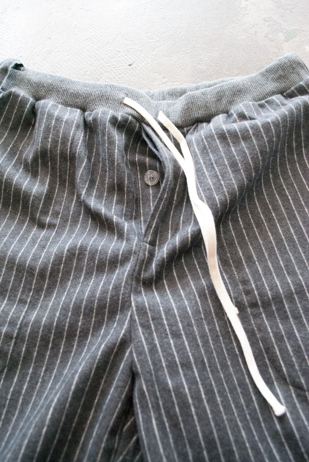 "rib me"pajama(CHARCOAL Shaggy Stripe)【セットアップ】【ユニセックス】