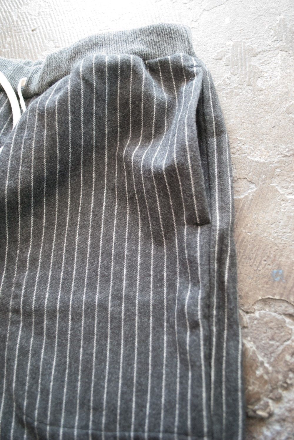 "rib me"pajama(CHARCOAL Shaggy Stripe)【セットアップ】【ユニセックス】