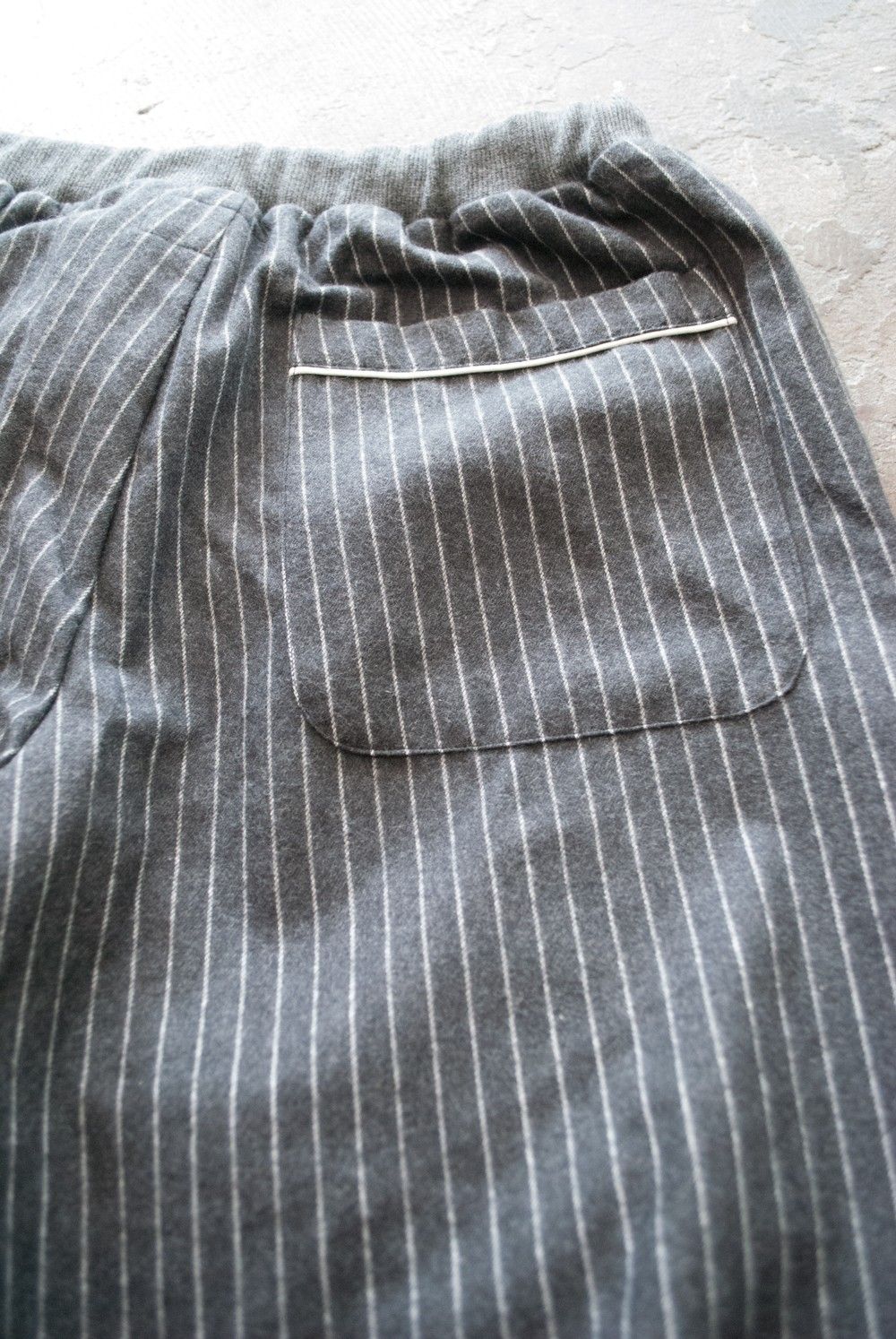 "rib me"pajama(CHARCOAL Shaggy Stripe)【セットアップ】【ユニセックス】