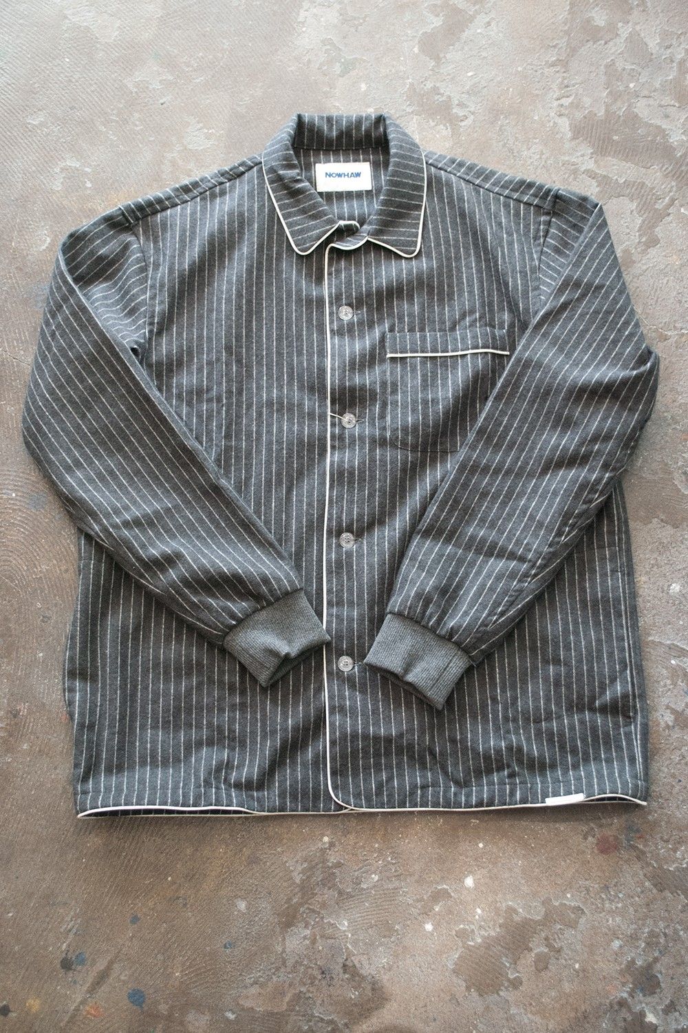 "rib me"pajama(CHARCOAL Shaggy Stripe)【セットアップ】【ユニセックス】