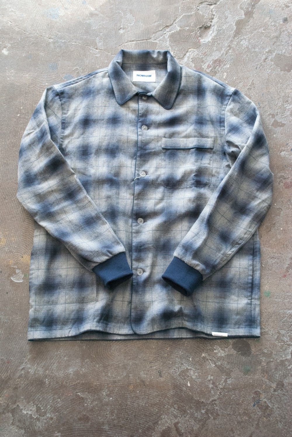 【ラスト1点】"rib me"pajama(NAVY Ombre Check)【セットアップ】【ユニセックス】