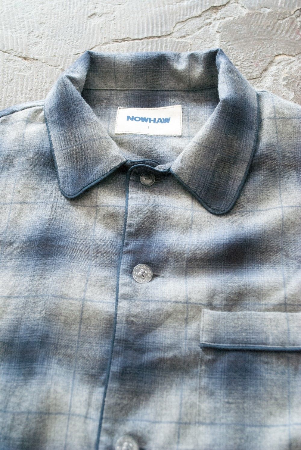 【ラスト1点】"rib me"pajama(NAVY Ombre Check)【セットアップ】【ユニセックス】