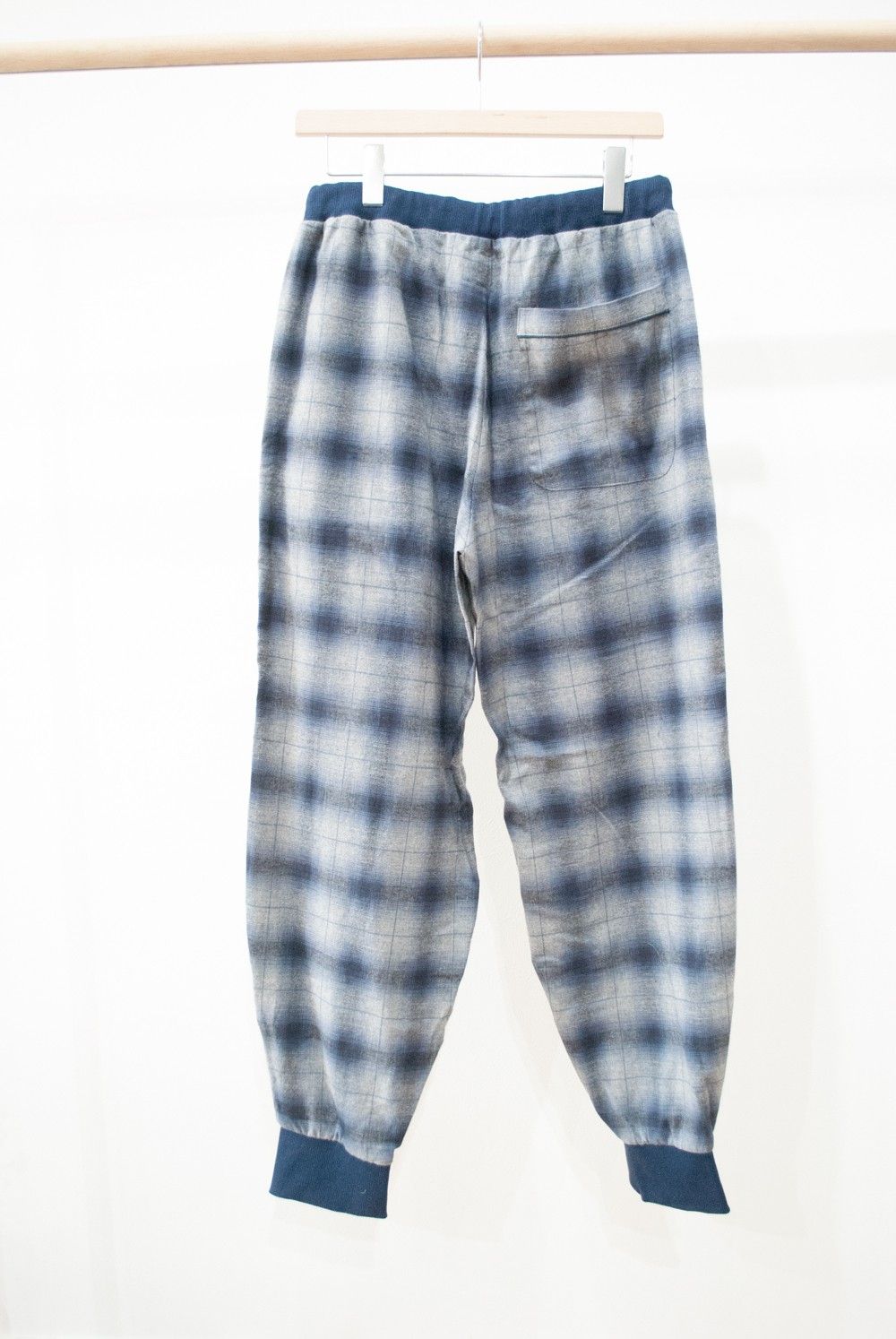 【ラスト1点】"rib me"pajama(NAVY Ombre Check)【セットアップ】【ユニセックス】