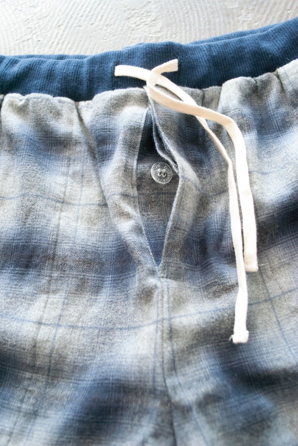【ラスト1点】"rib me"pajama(NAVY Ombre Check)【セットアップ】【ユニセックス】