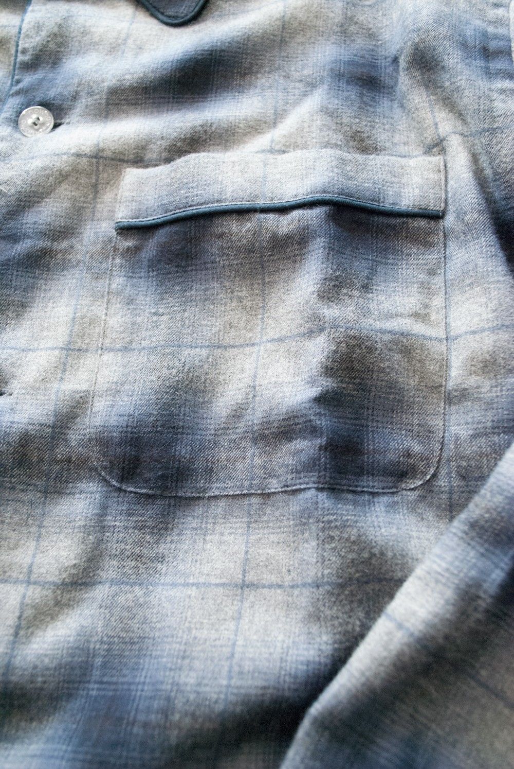 【ラスト1点】"rib me"pajama(NAVY Ombre Check)【セットアップ】【ユニセックス】