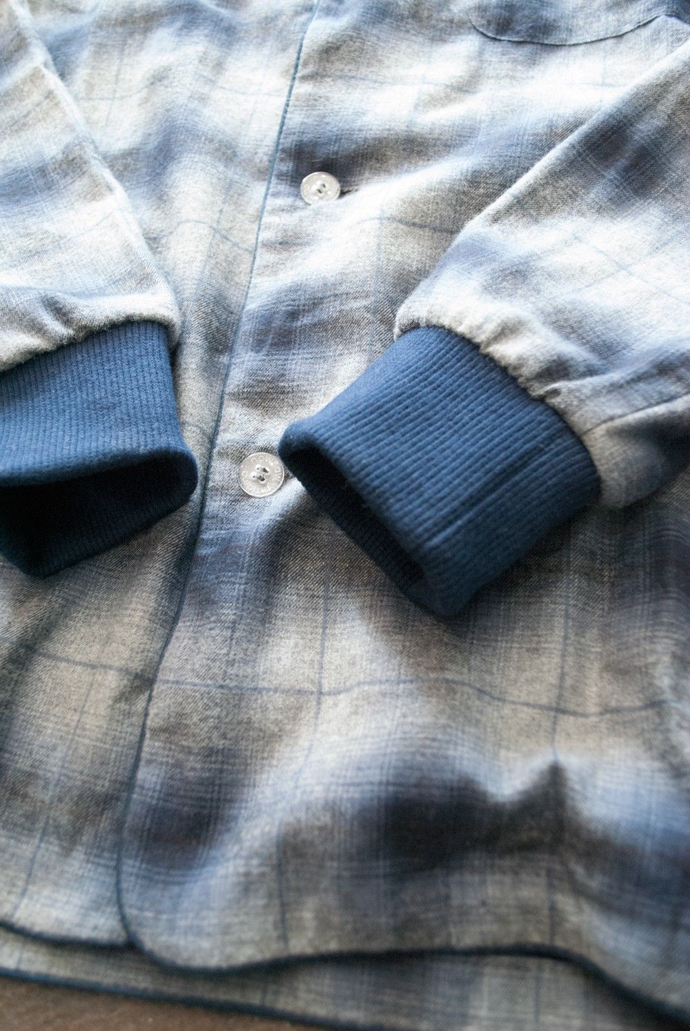 【ラスト1点】"rib me"pajama(NAVY Ombre Check)【セットアップ】【ユニセックス】