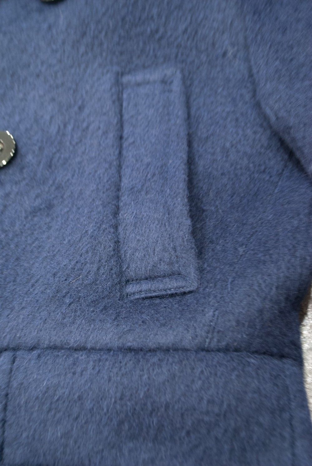 【ラスト1点】【16AW】ALPACA SHAGGY SHAWL COLLAR COAT(NAVY)