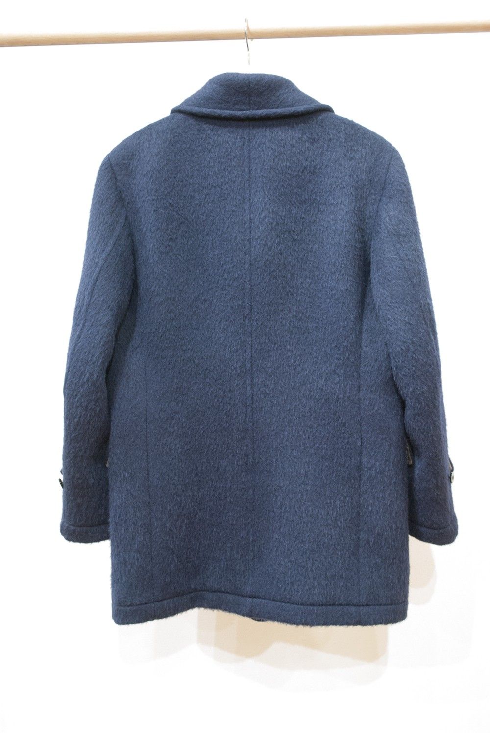 【ラスト1点】【16AW】ALPACA SHAGGY SHAWL COLLAR COAT(NAVY)