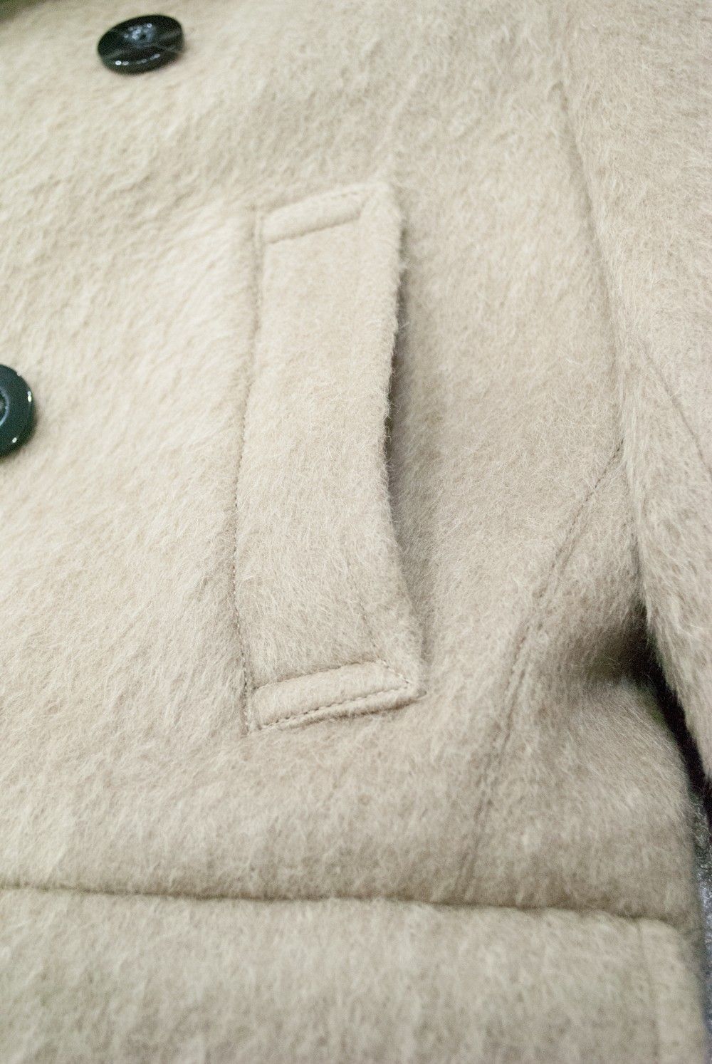 【ラスト1点】【16AW】ALPACA SHAGGY SHAWL COLLAR COAT(BEIGE)