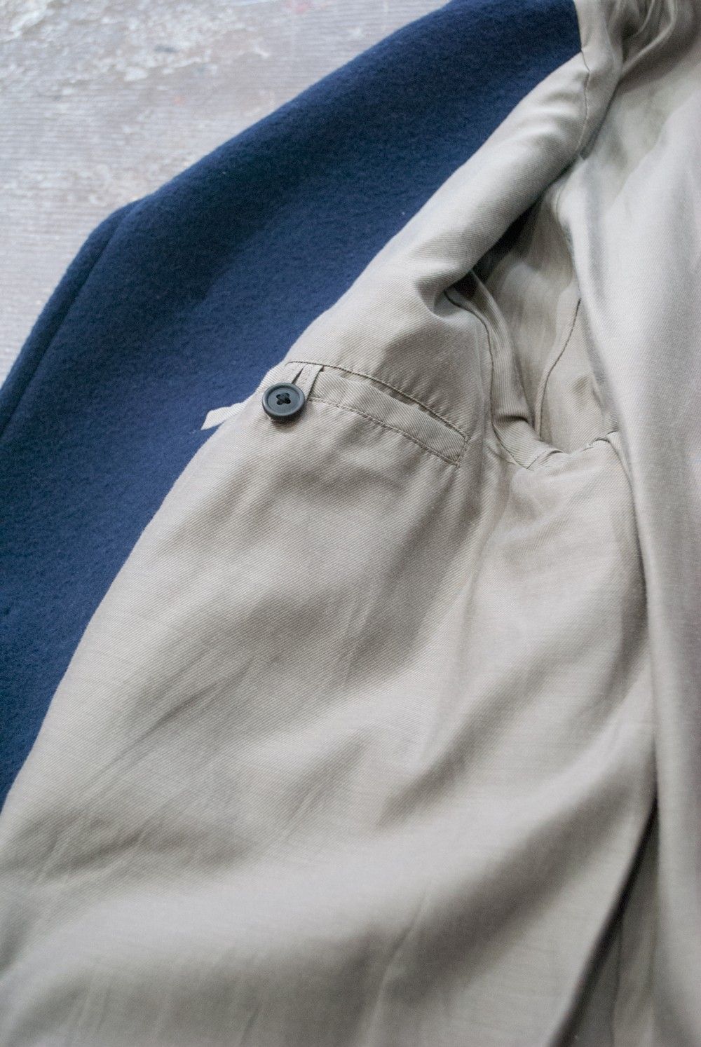 【16AW】WOOL BALMACAAN COAT(NAVY)