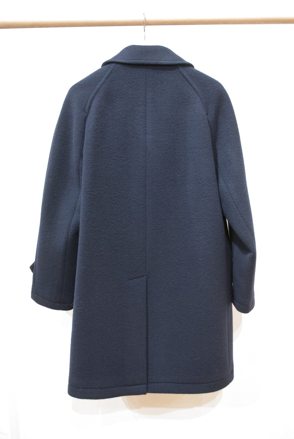 【16AW】WOOL BALMACAAN COAT(NAVY)