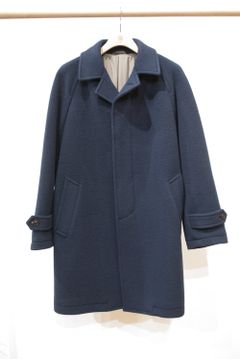 【16AW】WOOL BALMACAAN COAT(NAVY)