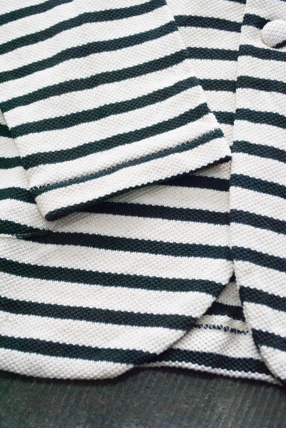 【ラスト1点】Jacket Cardigan(OFF WHITE×BLACK)