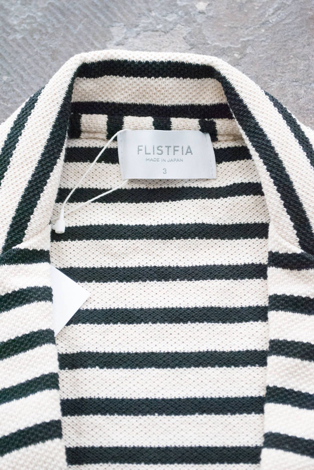 【ラスト1点】Jacket Cardigan(OFF WHITE×BLACK)