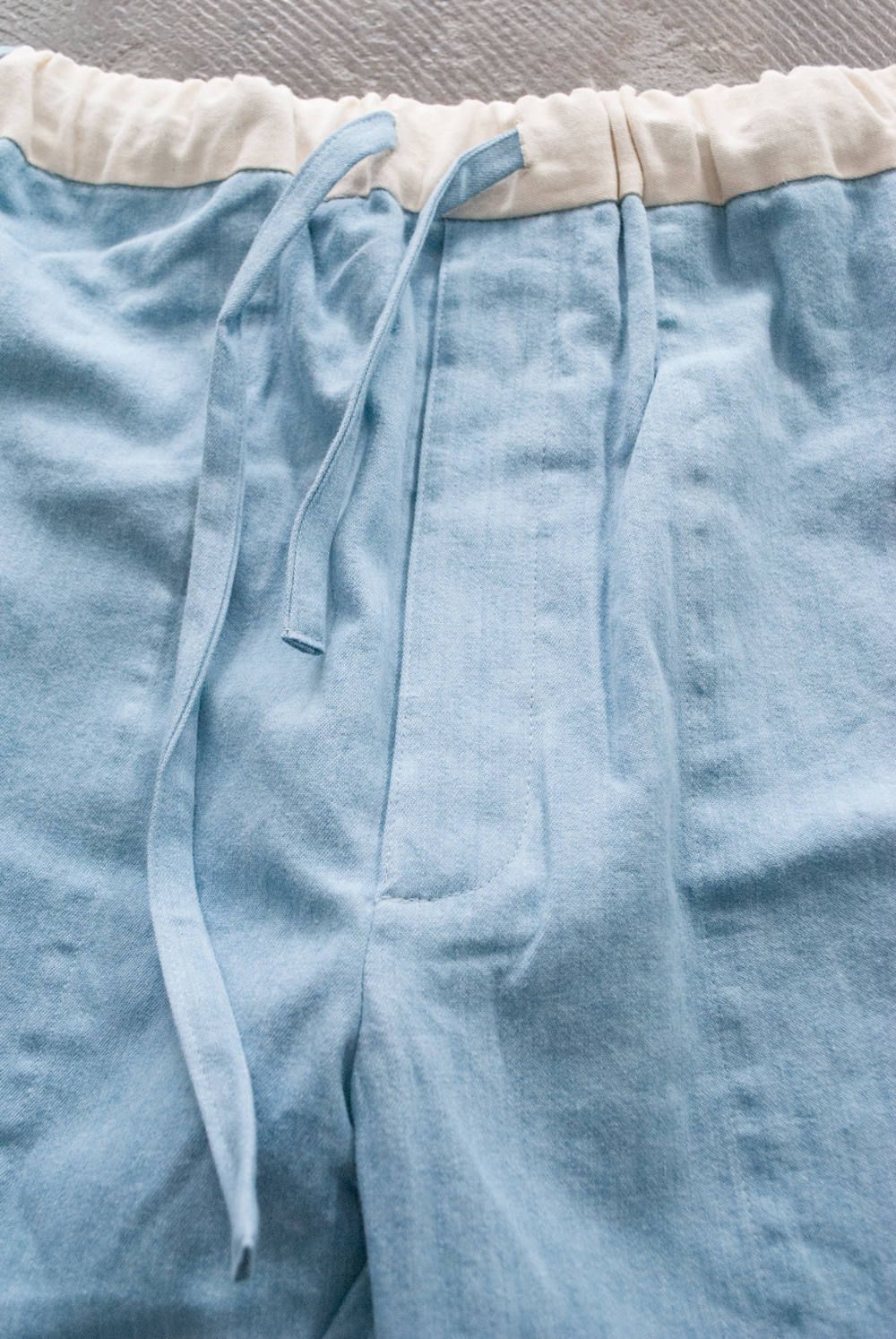【ラスト1点】【定番人気】"day long"pajama(BLEACH DENIM)【ユニセックス】【セットアップ】