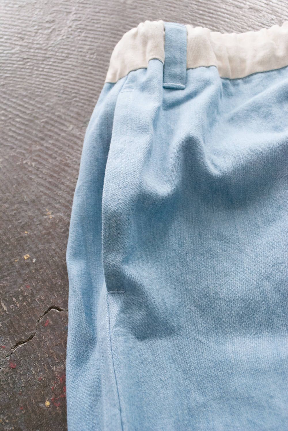 【ラスト1点】【定番人気】"day long"pajama(BLEACH DENIM)【ユニセックス】【セットアップ】