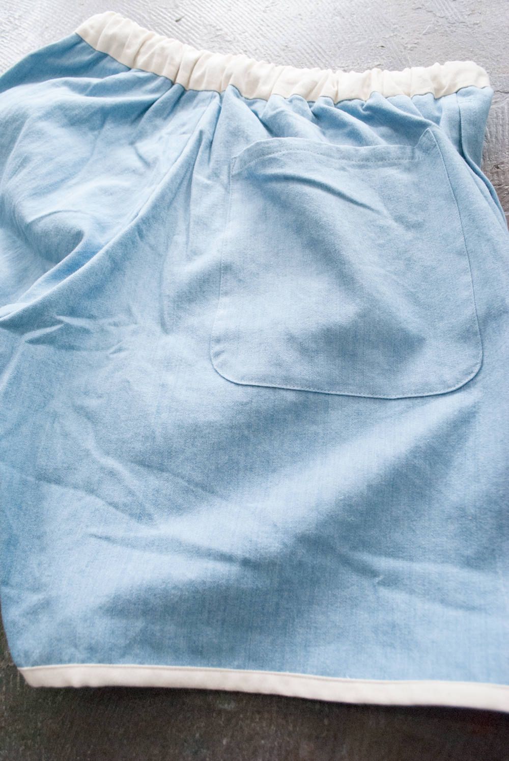【ラスト1点】【定番人気】"day long"pajama(BLEACH DENIM)【ユニセックス】【セットアップ】
