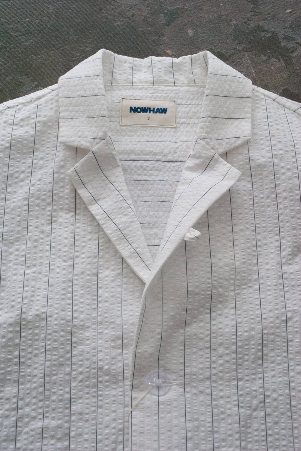 【ラスト1点】"day"pajama seer sucker(WHITE×NAVY)【ユニセックス】【セットアップ】