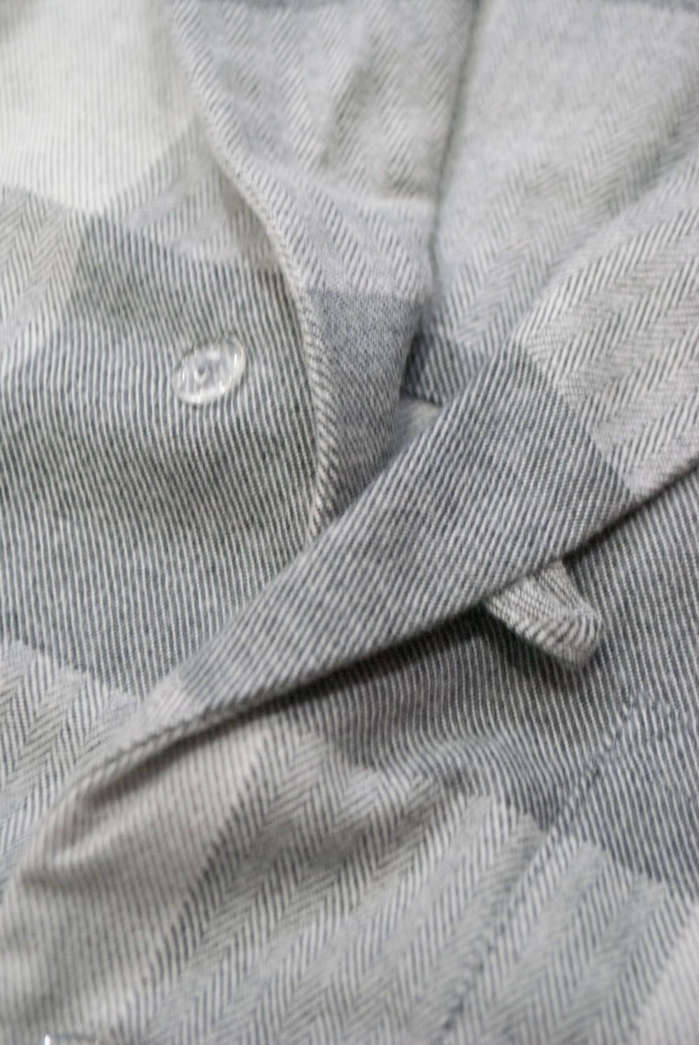 【ラスト1点】"day long"pajama(herringbone block check GRAY)