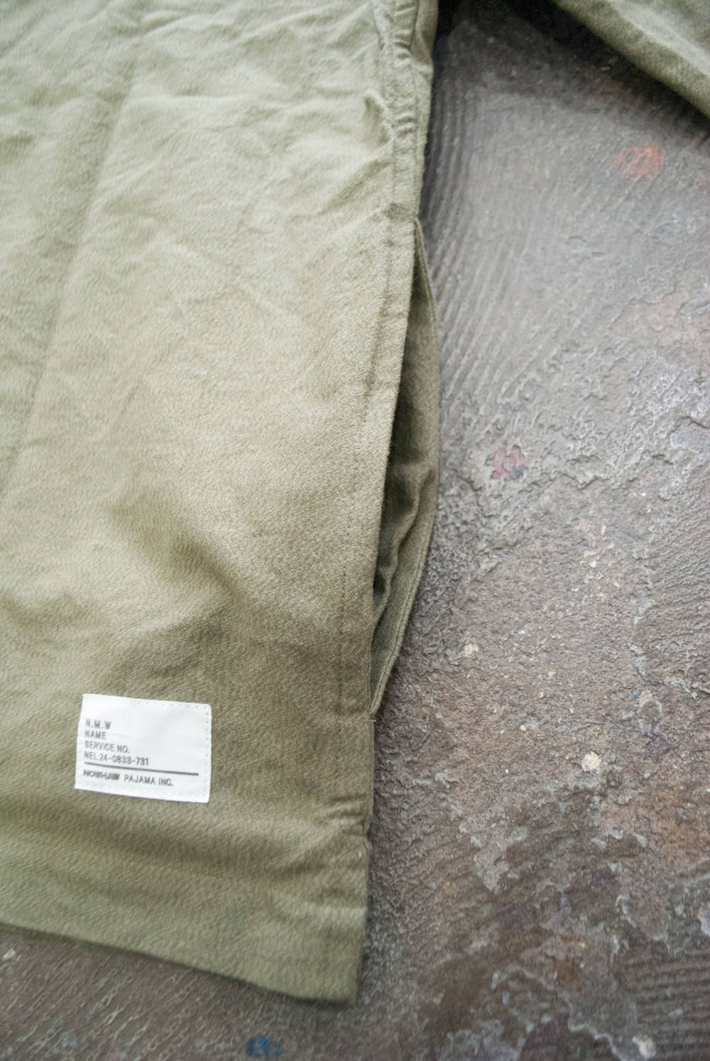 【ラスト1点】"military wok" pajama/パジャマ【ユニセックス】(セットアップ)