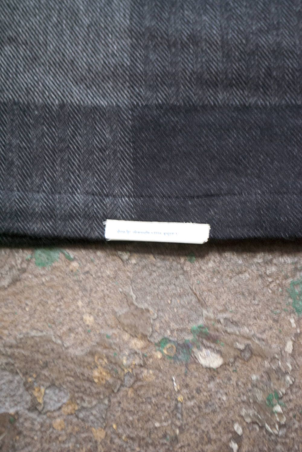 "day long"pajama(herringbone block check BLACK)