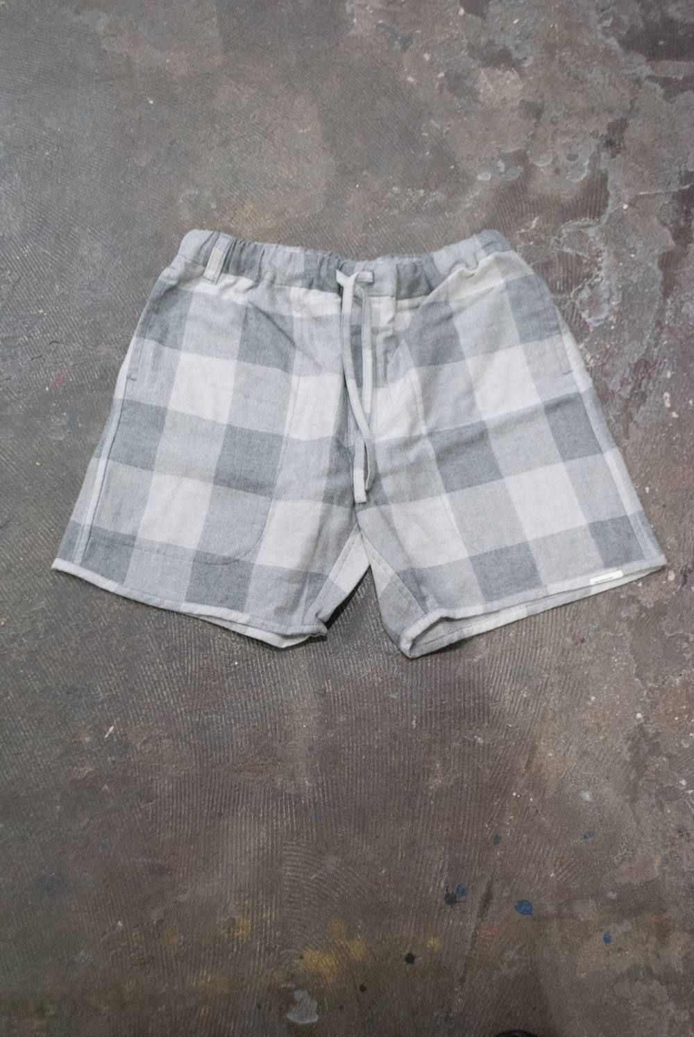 【ラスト1点】"day long"pajama(herringbone block check GRAY)