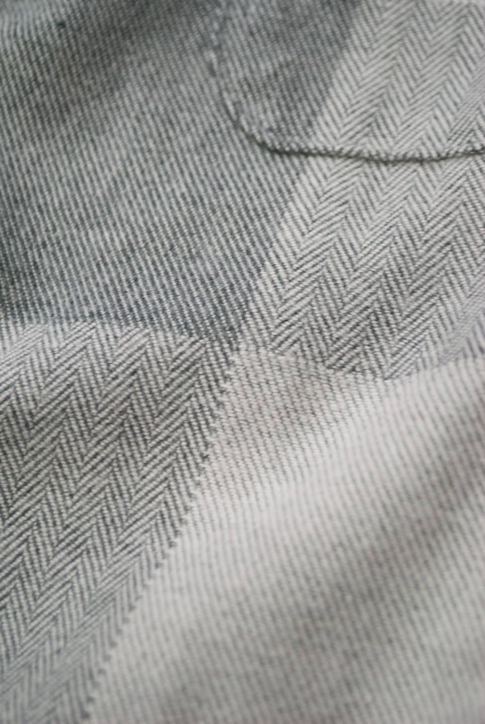 【ラスト1点】"day long"pajama(herringbone block check GRAY)