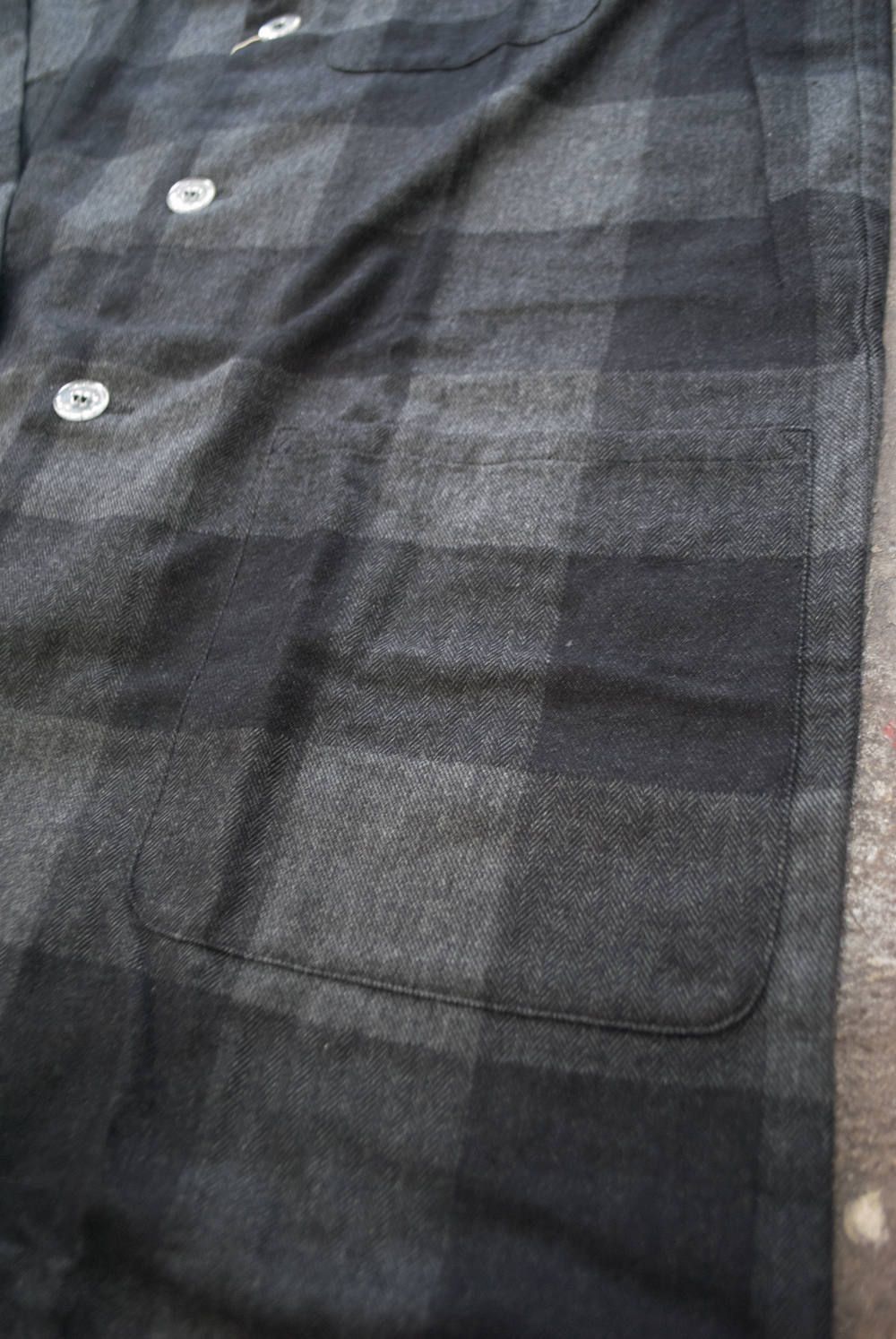 "day long"pajama(herringbone block check BLACK)