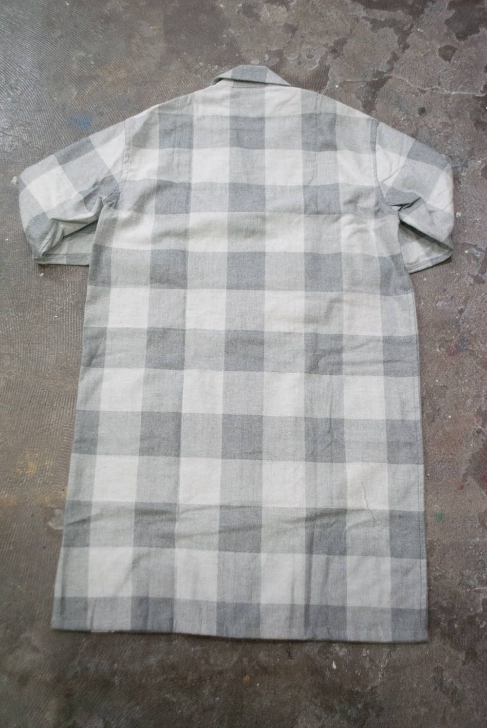 【ラスト1点】"day long"pajama(herringbone block check GRAY)