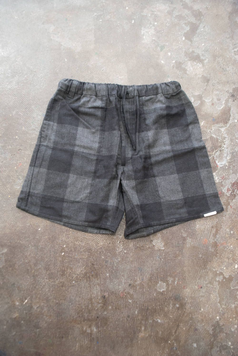"day long"pajama(herringbone block check BLACK)
