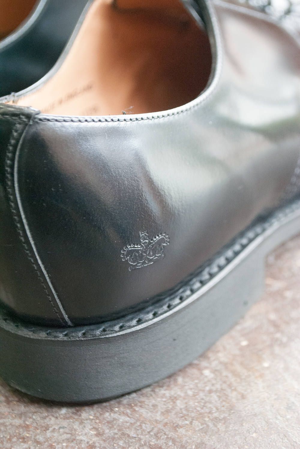 SANDERS - Military Punched Cap Derby(BLACK)【No.1129B】 | Salty SANDERS - Military Punched Cap Derby(BLACK)【No.1129B】 | Salty