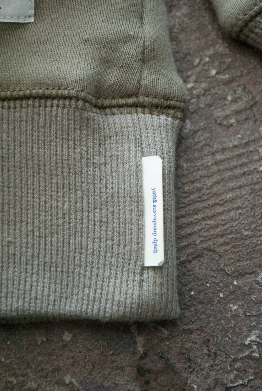 【ラスト1点】"military wok" sweat shirts 【ユニセックス】(OLIVE)